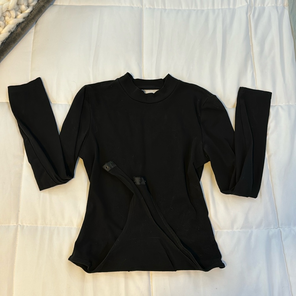 Shein open back long sleeve bodysuit